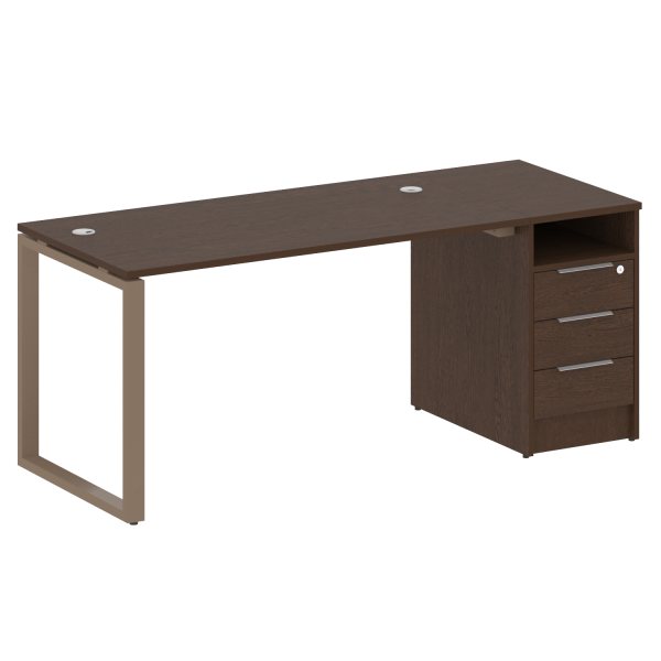 Рабочая станция Metal System Style БО.РС-СТП1.3 1812x720x750 (Венге Цаво/Мокко металл)