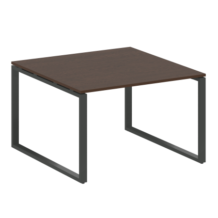 Переговорный стол 1 столешница Metal System Style БО.ПРГ-1.2 1200x1235x750 (Венге Цаво/Антрацит металл)