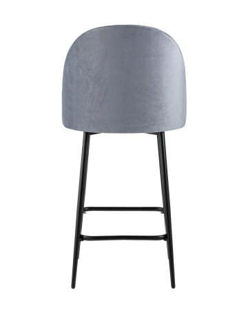 Стул полубарный Марсель велюр серый (Стул полубарный Марсель серый)