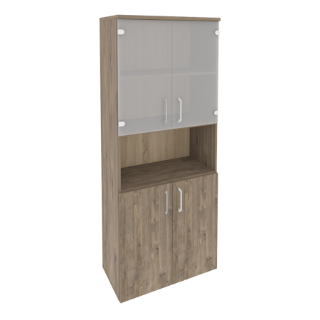 Шкаф высокий широкий Onix O.ST-1.4 800x420x1977 (Тиквуд Темный)