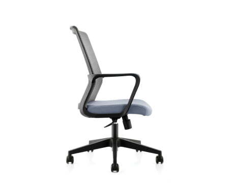 Интер LB / черный пластик / серая сетка / серая ткань (Серый)