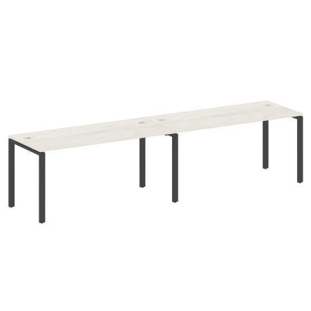 Рабочая станция на 2 раб.места Metal System Style БП.СМ-2.4 3200x720x750 (Дуб Наварра/Антрацит металл)