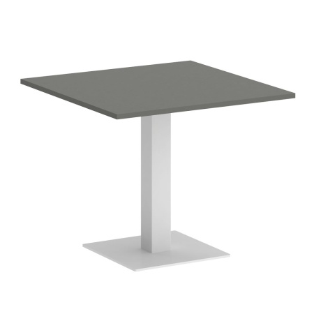 Стол квадратный VR.SP-5-90.2 900x900x750 (Металлик/Белый Металл)