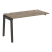 Наборный элемент рабочей станции на деревянных опорах Onix Wood OW.1.NRS-3.7 1380x720x750 (Тиквуд Светлый/Дуб Темный)