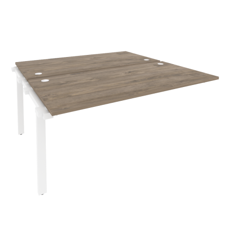 Наборный элемент рабочей станции на м/к Onix O.M-2.NRS-4.8 1580x1635x750 (Тиквуд Темный/Белый Металл)