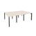 Рабочая станция на П-образном м/к Onix O.MP-D.RS-6.0.8 2340x1635x750 (Тиквуд Темный/Белый Металл)