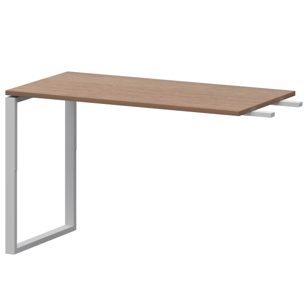 Бриф-приставка на металлокаркасе Арго-М АМ.О-120.60 1200x600x760 (Орех/Белый)