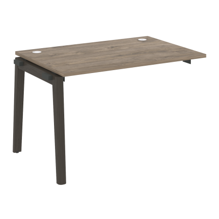Наборный элемент рабочей станции на деревянных опорах Onix Wood OW.1.NRS-2.8 1180x800x750 (Тиквуд Темный/Дуб Темный)