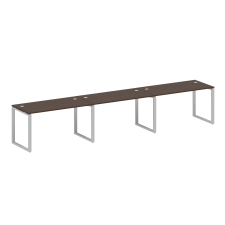 Рабочая станция Metal System Style БО.СМ-3.3 4200x720x750 (Венге Цаво/Серый металл)