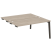 Стол-приставка двойной на деревянных опорах Onix Wood OW.D.SPR-4.8 1580x1635x750 (Тиквуд Светлый/Дуб Темный)