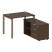 Рабочая станция с опорной тумбой правая Metal System Style БП.РС-СТС-2.1 Пр 1100x1520x750 (Дуб Наварра/Серый металл)