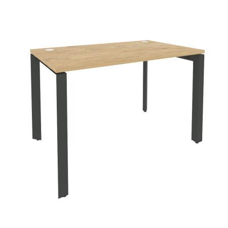 Стол рабочий на П-образном м/к Onix O.MP-SP-2.7 1180x720x750 (Тиквуд Светлый/Черный металл)