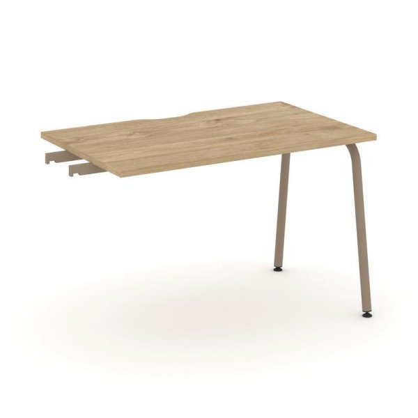Стол приставка к опорным тумбам ES.SPR-2-VK (1180х730х750) (Тиквуд Светлый/Металл Латте)
