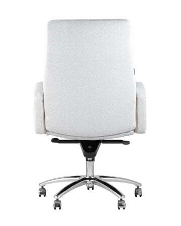 Кресло руководителя Лансет микровелюр светло-серый (Компьютерное кресло Лансет светло-серый)