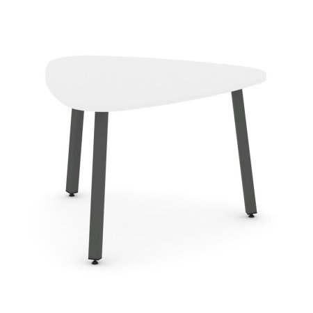 Стол переговорный SN-5.SPRG-71.3 (1200х1200х750) (Белый/Металл Антрацит)