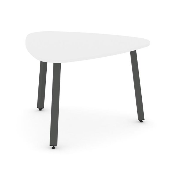 Стол переговорный SN-5.SPRG-71.3 (1200х1200х750) (Белый/Металл Антрацит)