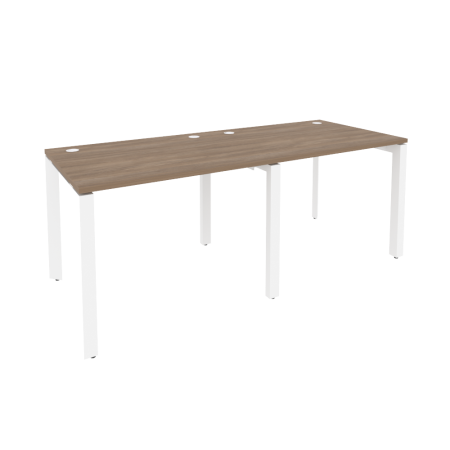 Рабочая станция на П-образном м/к Onix O.MP-RS-2.1.8 1960x800x750 (Дуб Аризона/Белый Металл)