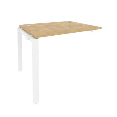 Наборный элемент рабочей станции на П-образном м/к Onix O.MP-1.NRS-1.8 980x800x750 (Тиквуд Светлый/Белый Металл)