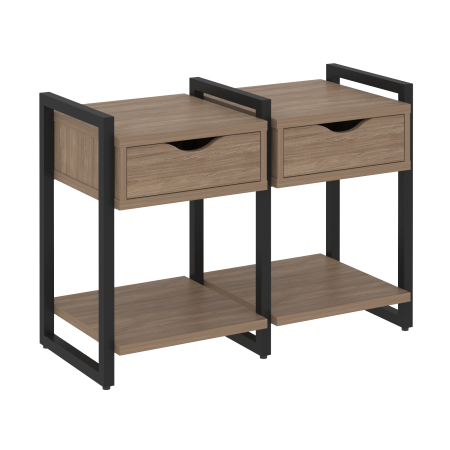 Тумба на регулируемых опорах наборная VR.L-TN-1.O 970x460x719 (Дуб Аризона/Черный металл)