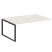 Проходной наборный элемент переговорного стола Metal System Style БО.ППРГ-5 1800x1235x750 (Дуб Наварра/Серый металл)