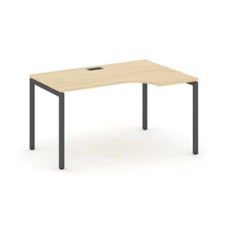 Стол рабочий эргономичный SN-4P.SPA-021(R) (1380х800/980х750) (Акация Лорка/Металл Антрацит)