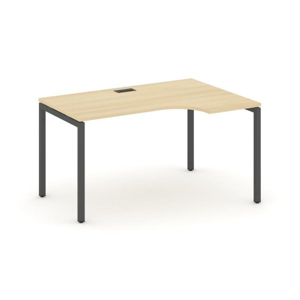 Стол рабочий эргономичный SN-4P.SPA-001(R) (1380х600/980х750) (Акация Лорка/Металл Антрацит)