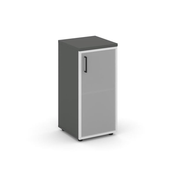 Шкаф низкий узкий SN.STU.E-303(R) (400х400х833) (Антрацит/Сатин)