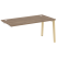 Стол-приставка к опорным элементам на деревянных опорах Onix Wood OW.SPR-4.8 1580x800x750 (Тиквуд Светлый/Дуб Темный)