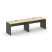 Рабочая станция 1 сторонняя SN-D.ORS-023 (2760х800х750) (Тиквуд Светлый/Антрацит)