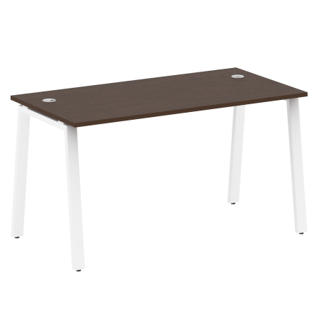 Стол письменный Metal System Style БА.СП-3 1400x720x750 (Венге Цаво/Белый металл)