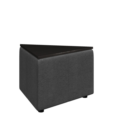 Диван Оригами. Стол треугольный. (Стол треугольный bravo_a_dark_grey)