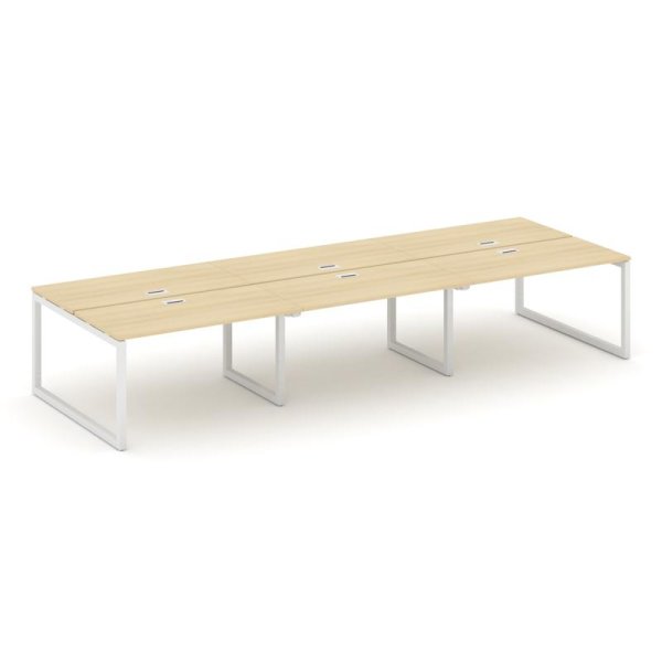 Рабочая станция 2-х сторонняя SN-5O.DRS-072 (3540х1432х750) (Акация Лорка/Металл Белый)