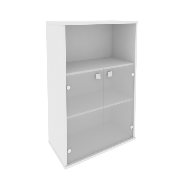 Шкаф широкий средний Style Л.СТ-2.2 778x410x1215 (Белый)