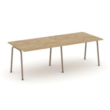 Стол переговорный ES.PRG-2.2-K (2360х980х750) (Тиквуд Светлый/Металл Латте)