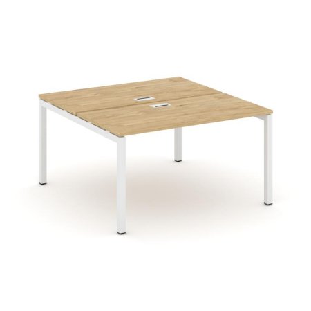 Рабочая станция 2-х сторонняя SN-5P.DRS-013 (1380х1432х750) (Тиквуд Светлый/Металл Белый)