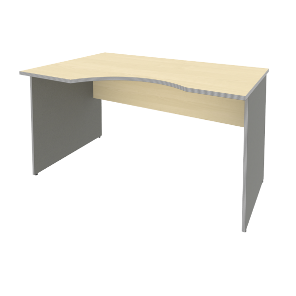 Стол криволинейный Riva А.СА-2 Л 1400x900x750 (Клен-Металлик)