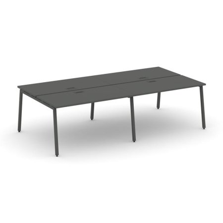 Рабочая станция 2-х сторонняя SN-4A.DRS-031 (1960х1232х750) (Антрацит/Металл Антрацит)