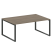 Переговорный стол 1 столешница Metal System Style БО.ПРГ-1.5 1800x1235x750 (Дуб Наварра/Серый металл)