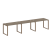 Рабочая станция Metal System Style БО.СМ-3.2 3600x720x750 (Дуб Наварра/Серый металл)