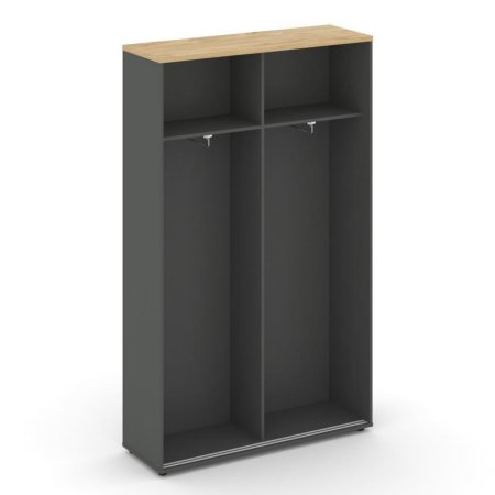 Шкаф-купе для одежды SN.SHK.E-003 (1200х400х1982) (Антрацит/Тиквуд Светлый)