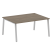 Стол для переговоров (1 столешница) на А-образном м/к Metal System Style БА.ПРГ-1.4 1600x1235x750 (Дуб наварра/Серый металл)