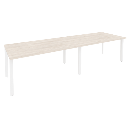 Стол переговорный Onix O.MP-PRG-2.4 3160x980x750 (Денвер Светлый/Белый Металл)