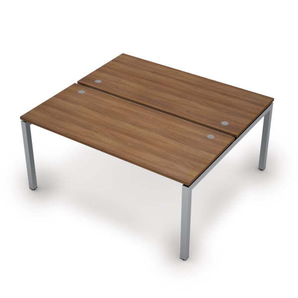 6МБ.5274 Бенч-система на 2 рабочих места (1600x1435x750) (Шамони темный/Алюминий матовый)