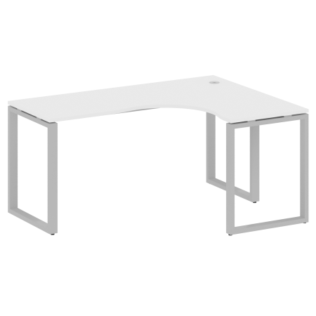 Стол криволинейный правый Metal System Style БО.СА-4 R 1600x1200x750 (Белый/Серый металл)