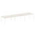 Переговорный стол 3 столешницы Metal System Style БП.ПРГ-3.4 4800x1235x750 (Дуб Наварра/Серый металл)