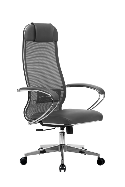 Кресло для руководителя Метта МЕТТА-5.1(MPES)/подл.116/осн.004 (Серый)