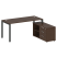 Рабочая станция с опорной тумбой правая Metal System Style БП.РС-СТС-2.4 Пр 1700x1520x750 (Дуб Наварра/Серый металл)