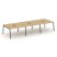 Рабочая станция 2-х сторонняя SN-4A.DRS-061 (2940х1232х750) (Тиквуд Светлый/Металл Антрацит)