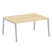 Стол для переговоров (1 столешница) на А-образном м/к Metal System Style БА.ПРГ-1.4 1600x1235x750 (Дуб наварра/Серый металл)