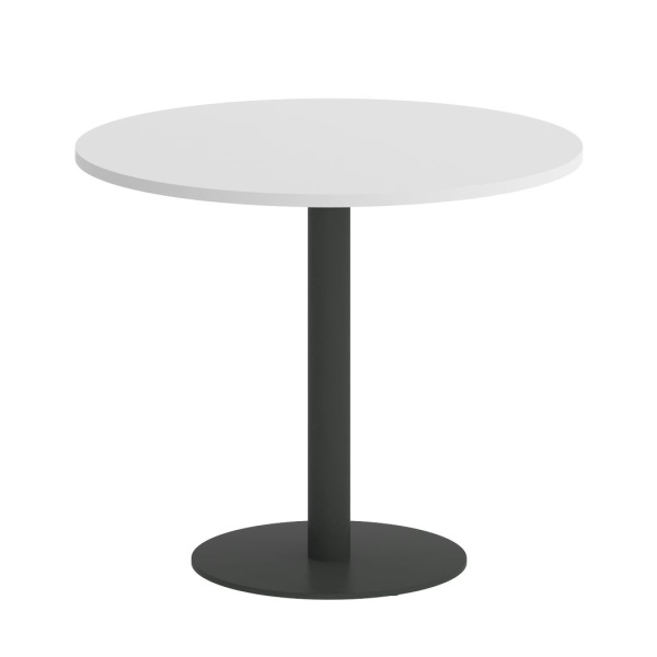 Стол круглый VR.SP-5-90.1 900x900x750 (Белый/Антрацит Металл)